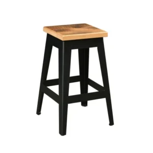 Newport Bar Stool with Black Metal Base
