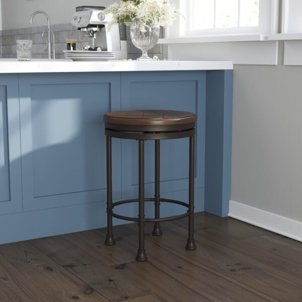 Casselberry Metal Bar Height Stool - Image 3