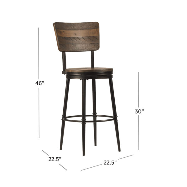Jennings Swivel Counter Stool - Image 7