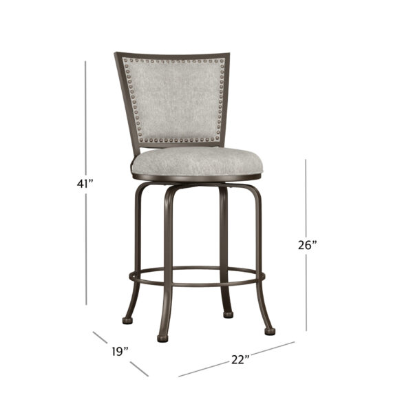 Belle Grove Swivel Bar Stool - Image 11