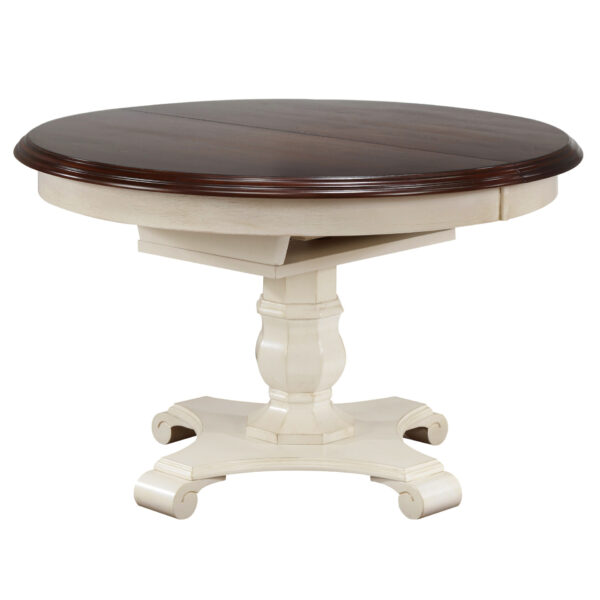 Andrews Butterfly Leaf Round Table with X Back Chairs & Server - Image 5