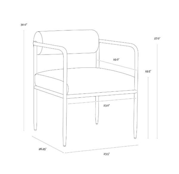 Ajani Dining Armchair - Image 8