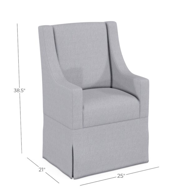 Slope Arm Slip Cover Chair - Image 7