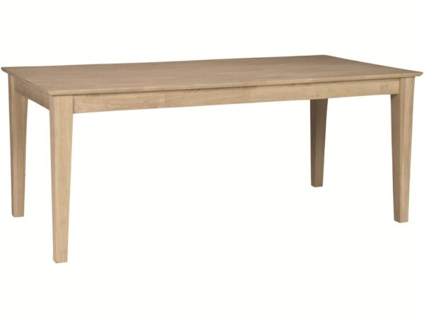 Solid Table Top with Shaker Legs - Image 4