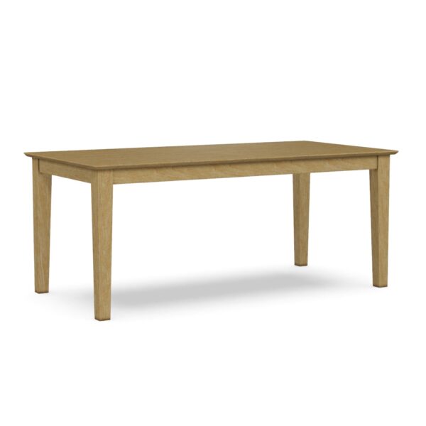 Solid Table Top with Shaker Legs