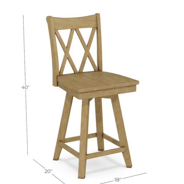 XX Back Swivel Counter Stool by John Thomas Furniture - Image 3